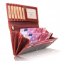 Preview: Leder Damenbörse Damen Geldbörse Börse 23- (95A) Damen Portemonnaie Damen Geldbörsen Brieftasche Damen Geldbeutel Damen Portmonee Damen Portmonai Neu